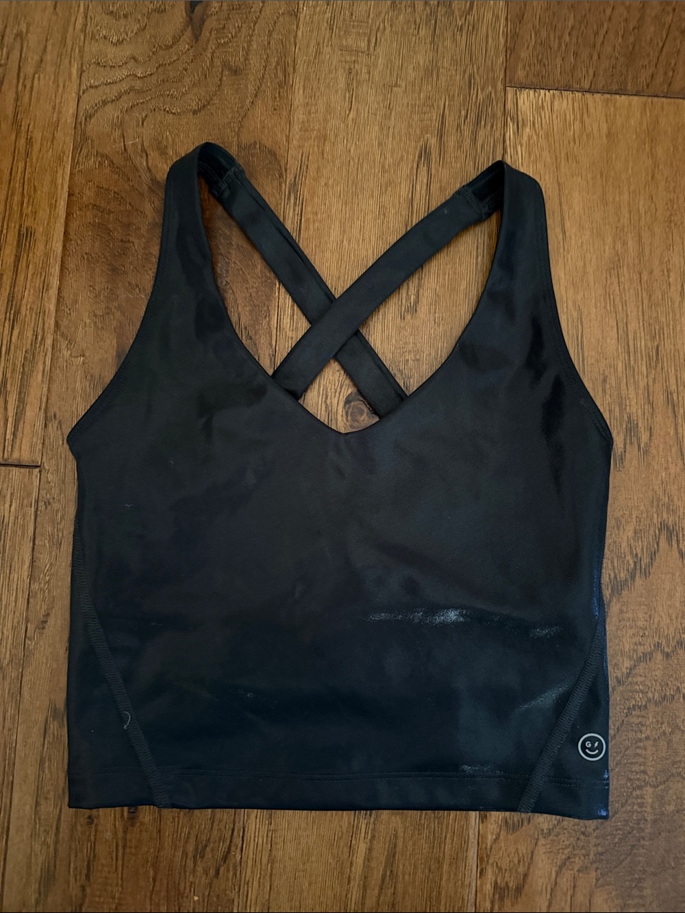 Gilly Hicks Black Longline Cross Back Sports Bra